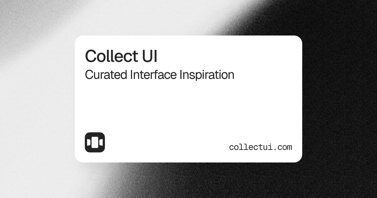 Collect UI 网站预览