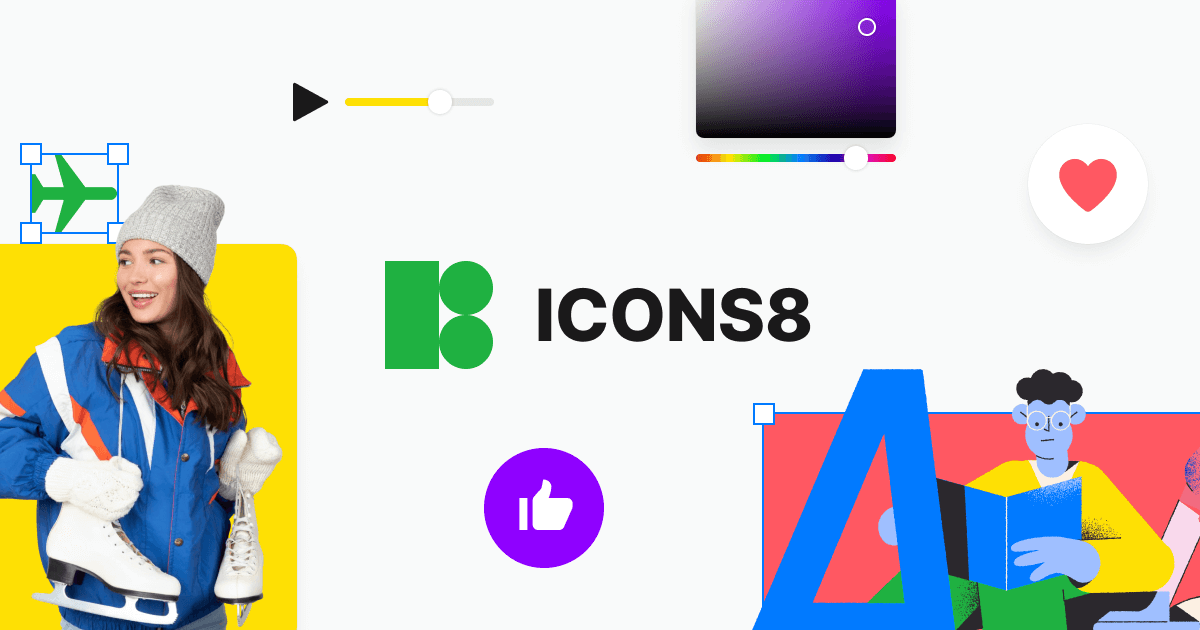 Icons8 网站预览