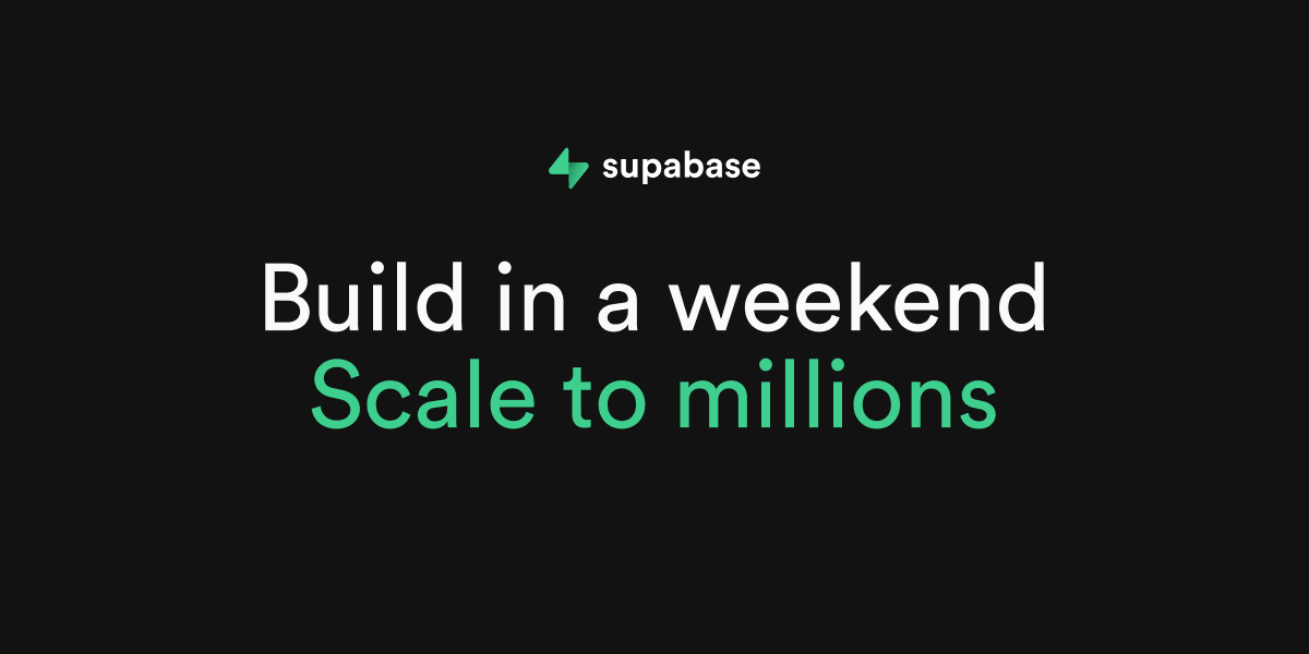 Supabase 网站预览